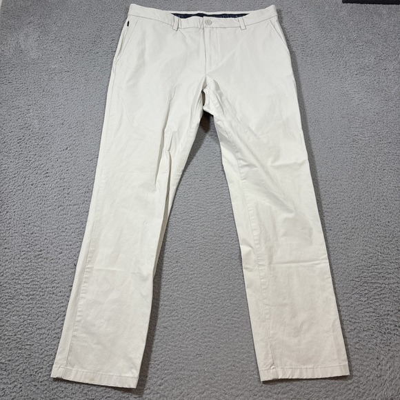 Vineyard Vines Men's 34x32 Light Tan On-The-Go Performace Pants - Picture 1 of 8